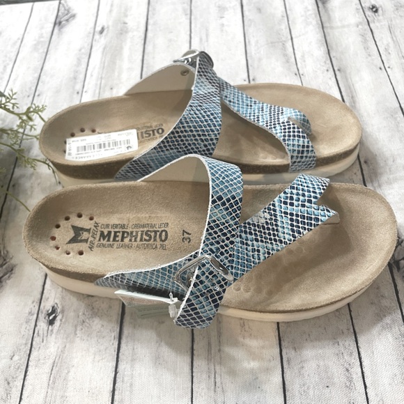 New Mephisto Women's Helen - Turqoise Sand Boa - Picture 3 of 8